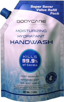 MY BODYCARE Refreshing & Moisturizing Hydratant Original Germ Protection Hand wash Liquid Soap Formulation With Chlor-Hexidine Gluconate Free From All Harmful Chemicals Hand Wash Pouch(1 L) MY BODYCARE Refreshing & Moisturizing Hydratant Original Germ Protection Hand wash Liquid Soap Formulation With Chlor-Hexidine Gluconate Free From All Harmful Chemicals Hand Wash Pouch(1 L)