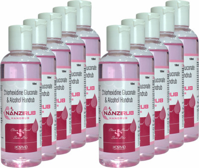 Nanzirub Handrub Liquid Hand Rub Bottle(10 x 100 ml)