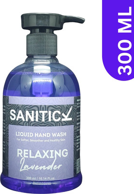 Sanitick Liquid Handwash - Relaxing Lavender | Gentle & Refreshing Formula for Clean Hand Wash Bottle(300 ml)