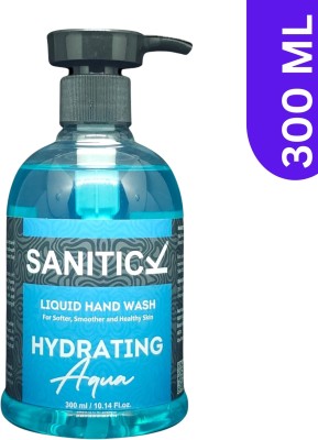 Sanitick Liquid Handwash - Hydrating Aqua | Gentle & Refreshing Formula for Clean Hand Wash Bottle(300 ml)