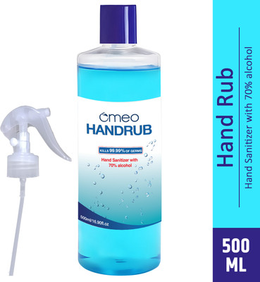 Omeo Hand Rub Sanitizer 500ml Hand Rub Pump + Refill(500 ml)
