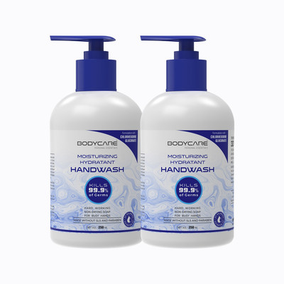 MY BODYCARE Refreshing & Moisturizing Hydratant Germ Protection Liquid Soap Handwash Formulation With Chlor-Hexidine Gluconate Free From All Harmful Chemicals Combo Pack Of 2 Hand Wash Bottle + Dispenser(2 x 250 ml) MY BODYCARE Refreshing & Moisturizing Hydratant Germ Protection Liquid Soap Handwash Formulation With Chlor-Hexidine Gluconate Free From All Harmful Chemicals Combo Pack Of 2 Hand Wash Bottle + Dispenser(2 x 250 ml)