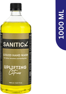 Sanitick Liquid Handwash - Uplifting Citrus | Gentle & Refreshing Formula for Clean Hand Wash Bottle(1 L)