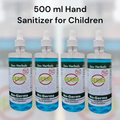 Dev Alcohol-based original hand sanitizer Liquid 5L Can PO4 for home, Office use Hand Sanitizer Bottle + Refill(4 x 500 ml)