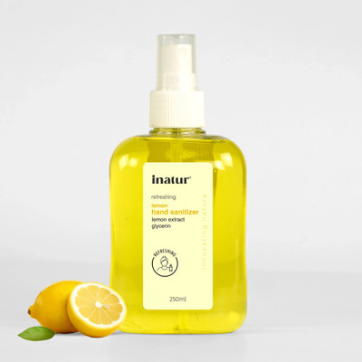 inatur Refreshing Lemon Sanitizer Spray Spray Bottle(250 ml)