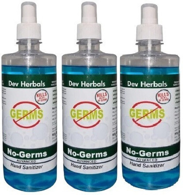 Dev Herbals  500ml 2 pack Hand Sanitizer Spray Bottle(3 x 333.33 ml)