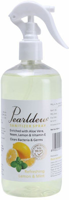 Pearldew  (Spray) Refreshing Lemon & Mint Sanitizer Spray Bottle(500 ml)