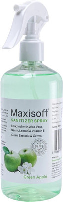 Maxisoft  (Spray) Green Apple Sanitizer Spray Bottle(500 ml)