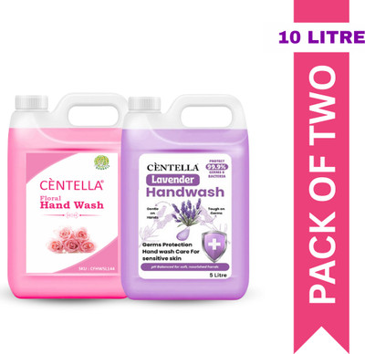 CENTELLA Hand wash| Antibacterial hand wash for daily use| Handwash Refill|Soft on hands Hand Wash Can(2 x 5 L)