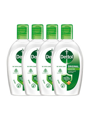 Dettol Instant Original Hand Sanitizer Bottle(4 x 50 ml)