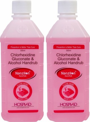 nanzilon NZHLD500Ml-2 Hand Rub Bottle(2 x 500 ml)