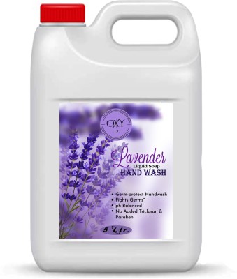 OXY 12 Anti-bacterial Disinfectant Lavender Liquid Soap (5 L) Hand Wash Can(5 L)