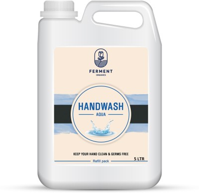 FERMENT ORGANICS Liquid Handwash, Blast Aqua Fragrance With Skin Moisturizing Hand Wash Can(5 L)