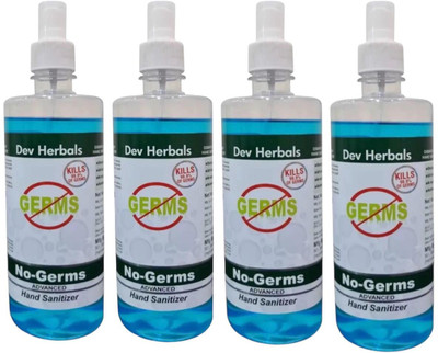 Dev Herbals  500ml 4 pack Hand Sanitizer Spray Bottle(6 x 166.67 ml)