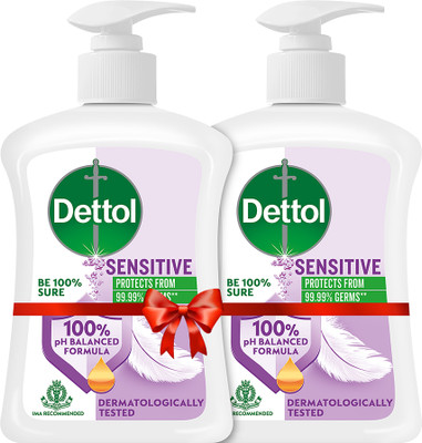 Dettol Sensitive Liquid Hand Wash Pump Dispenser(2 x 200 ml)