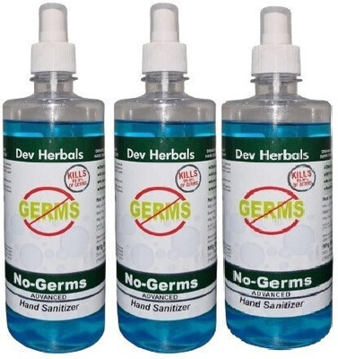 Dev Herbals  500ml 2 pack Hand Sanitizer Spray Bottle(3 x 333.33 ml)
