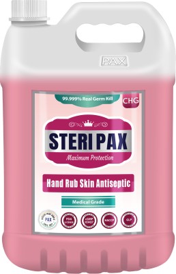 SteriPax CHG Medical Grade Hand Rub Skin Antiseptic Hand Rub Can(5 L)