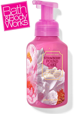 BATH & BODY WORKS STRAWBERRY POUND CAKE FOAMING HAND WASH Hand Wash Bottle + Dispenser(259 ml)