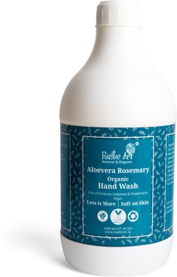 RUSTIC ART Aloe Vera Rosemary Organic Hand Wash Hand Wash Bottle(1100 ml)