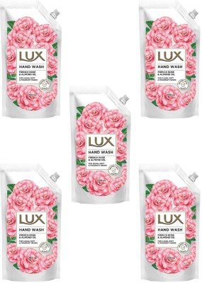 LUX French Rose & Almond Oil Hand Wash Refill Pouch(5 x 750 ml)