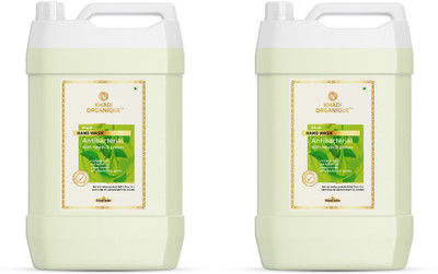 khadi ORGANIQUE Hand Wash Advanced Lemon & Organic Neem Anti Bacterial Hand Wash For Best Ever Protection |Cleanses|Moisturises Dermatologically Tested Hand Wash Can Pack of 2 (10 L) Hand Wash Can(2 x 5 L) khadi ORGANIQUE Hand Wash Advanced Lemon & Organic Neem Anti Bacterial Hand Wash For Best Ever Protection |Cleanses|Moisturises Dermatologically Tested Hand Wash Can Pack of 2 (10 L) Hand Wash Can(2 x 5 L)