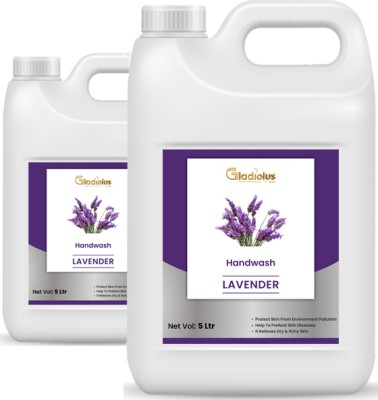 Gladiolus Lavander Liquid Soap Handwash Soft & Moisturizing Hand 5 LiterRefill Hand Wash Hand Wash Can(2 x 2.5 L)