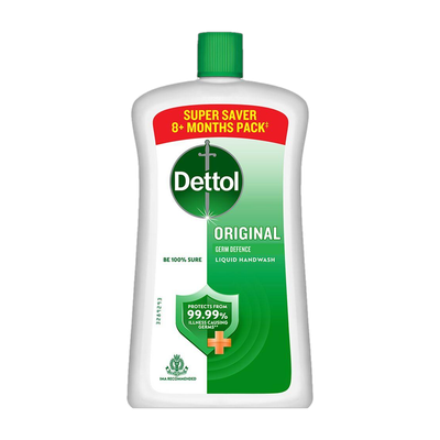 Dettol Original , liquid for bottle, no powder, 10X Germ Protection, soap Hand Wash Bottle(875 ml)