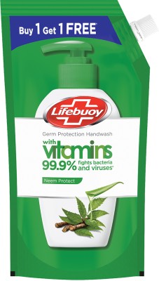 LIFEBUOY Nature Germ Protection Green Tea Liquid Handwash Refill Hand Wash Pouch(675 ml)