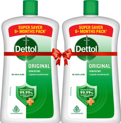 Dettol Original Liquid Soap Hand Wash Bottle(2 x 875 ml)
