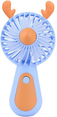 EDENGLOW Mini Handheld Fan USB Rechargeable Small Pocket Digital fan 2 Speed USB Fan(Multicolor)