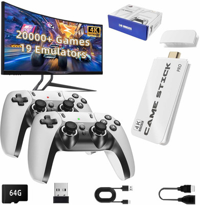 CRUPED Retro Game 64 gb Handheld Gaming Console(White)