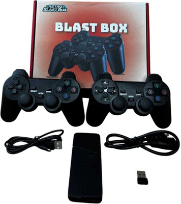 Gadgetsworld Retro Blast Box |4K Ultra HD | 28,000+ Games | 9 Emulators Handheld Gaming Console(Black)