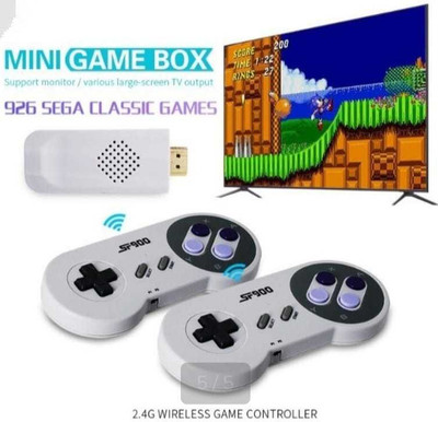 AXV Sports 2.4G Mini Tv Video Game Box 926 SEGA Classic Games SF900 Handheld Gaming Console(Grey)