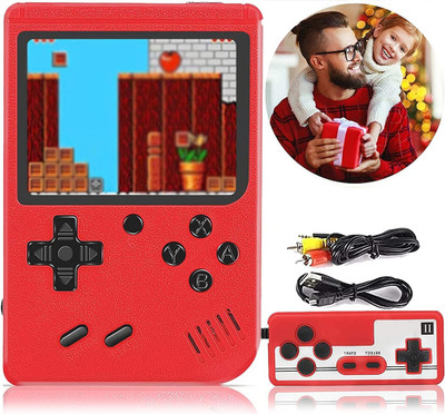 X88 Pro 400 in 1 Super Retro with Mario/Super Mario/Gamepad Video Game for Kids Handheld Gaming Console(Red)