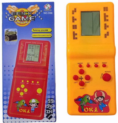 Swikaar Brick Game 9999 in 1 Video Game for Birthday Return Gift Boys-Girls AZ1 Handheld Gaming Console(Yellow)