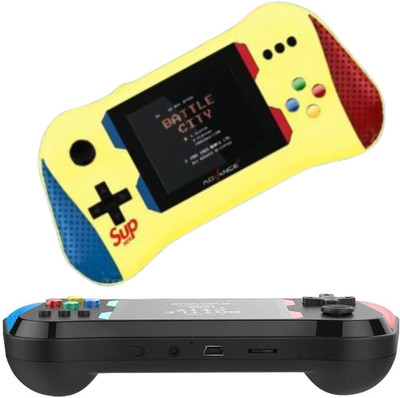 TMG Handheld Game Console,500 Classical Games Retro Video Games 3.5' Color Screen Handheld Gaming Console(Yellow)