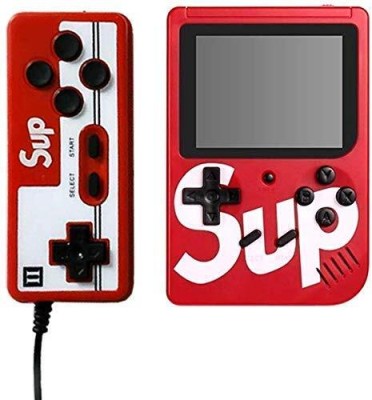 CHG 400 in 1 SUP Retro Game Box Console Handheld Game Pad with Remote 2 players with 608(Red)
