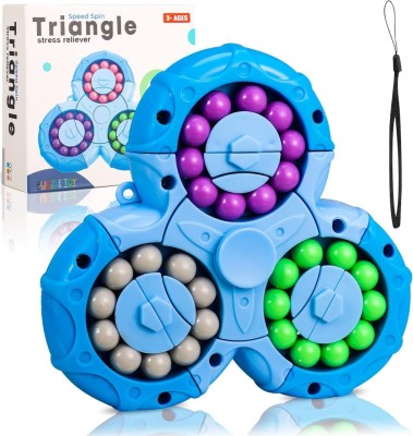 Vnine Magic Bean Puzzle Toy | Decompression Fidget Spinner with Small Beads(1 Pieces)