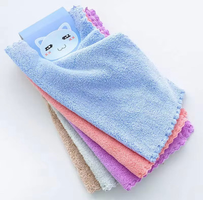AKDC Home Face Towel/Handkerchief/Rumal/Microfiber Small Size Set of 6, 25x25 CM - [