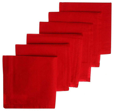 UPAREL Premium Cotton Handkerchief for Men - Red [