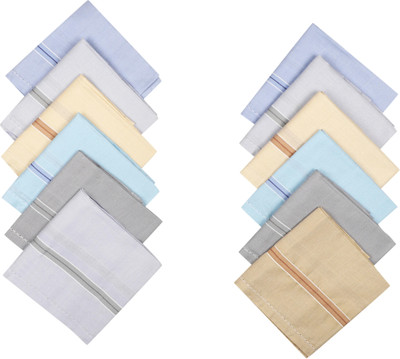 SUPERCOT Mens Hanky Light Size 45Cmx45Cm 12 Pcs [