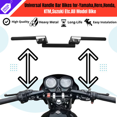 ENEMYT ST-4-Motorcycle Handlebar Drag Bar Silver Bike Handle For Universal Motorcycle Handle Bar(Silver)