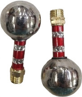 MODAROCK KB-03 Heavy Mirror Nut Pair (Red & Chrome Finish) Handle Bar(Silver, Gold, Red)