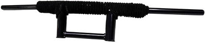 Shreeji Accessorie Curved Handlebar Pipe/Rod with Rope for Standard 350 Twin Spark (Black) Handle Bar(Black)