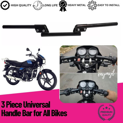 ENEMYT HB43 Piece Universal Handle Bar for All Bikes Handle Bar(Black)