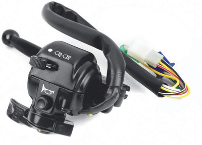 UNO MINDA Handle Bar Switch Lever Ass. Left with Kick Start For TVS XL Super New SW-0655L Handle Bar(Black)