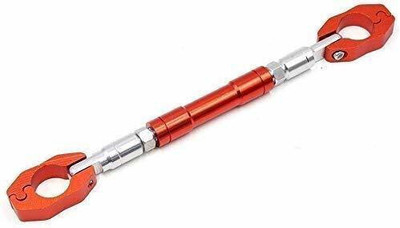 BLP Adjustable Universal Motorcycle Handlebar Cross Bar Premium Quality Handle Bar(Orange)