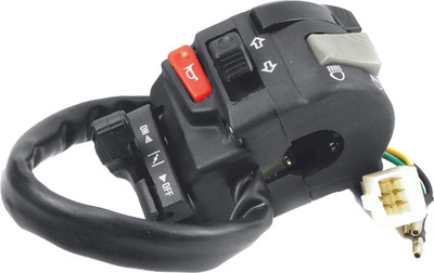 UNO MINDA SW-0657P HB Switch (Left Hand Side) for Yamaha Fazer/Gladiator/YBR 125 Handle Bar(Black)