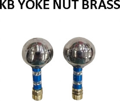 MODAROCK KB-03 Heavy Mirror Nut Pair (Blue & Chrome Finish) Handle Bar(Silver, Gold, Blue)