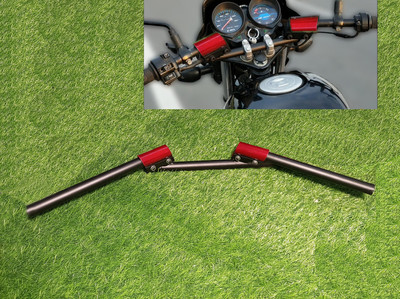 Znee Smart MO1 Universal Bike Handle Bar Stylish Handlebar Pipe Handle Bar(Red, Black)